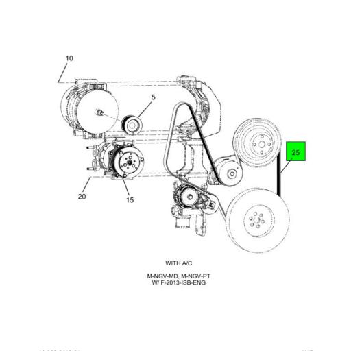 C Navistar International Belt Fan Pk Source One