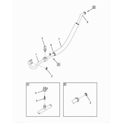 C Navistar International Hose A C Assy Comp To Evap