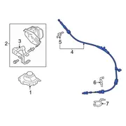Automatic Transmission Shifter Cable Selector Lever Control (AT)