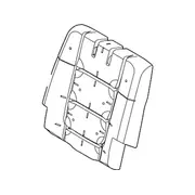 Seat Back Cushion Pad - Left, Rear