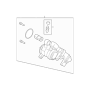 Disc Brake Caliper - Left, Front (GT Feature Car)