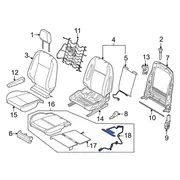 Air Bag Seat Sensor Mat - Front