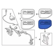 Drive Motor Battery Pack Charging Port Door Filler Ring <br>A which helps to enclose the
