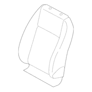 Seat Back Cushion Cover - Left, Front