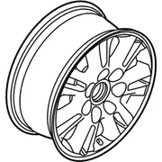 Wheel Rim 20 X 8.5 Alum Type 1