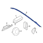 Curtain Air Bag Module - Left (Convertible)