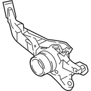 Suspension Knuckle And Hub - Right, Rear