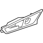 Interior Door Handle - Left, Rear, Inner