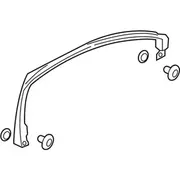 Door Window Molding Decal - Left, Front