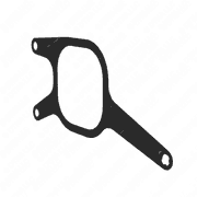 Charge Air Pipe Gasket with Heater Flange for 6-Cylinder