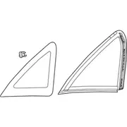 Quarter Glass Window - Right