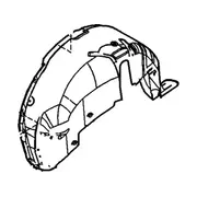 Quarter Panel Splash Shield Wheelhouse - Right, Inner