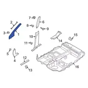 Body A-Pillar Trim Panel Windshield molding - Left