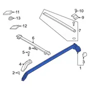 Roof Luggage Carrier Side Rail Rack - Right