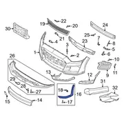 Fog Light Trim Panel - Left, Front