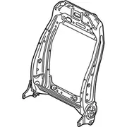 Seat Back Frame Bucket CAPTAIN Chair - Left, Front (MT)
