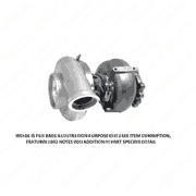 Exhaust Gas Turbocharger for DD15, GHG17, AT/EPA10