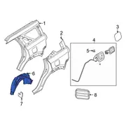 Quarter Panel Splash Shield Filler - Right