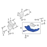 Transmission Crossmember Engine Support Insulator Automatic Mount Bracket - 3.3L