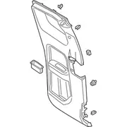 Door Interior Trim Panel - Right, Rear