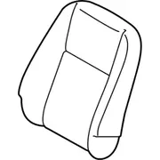 Seat Back Cushion Cover - Front, Passenger
