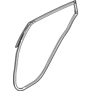 Door Seal Weatherstrip - Right, Rear