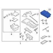 Console Lid Armrest (Platinum)