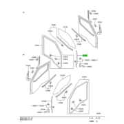 WEATHERSTRIP,FR DOOR,UPR LH 1