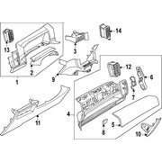 Instrument Panel Molding MOULDING PanE <br>Instrument