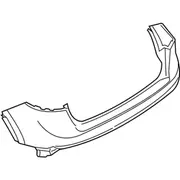 Bumper Cover Extension Side Bar - Rear, Upper