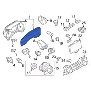 Instrument Panel Lens Fuel And Temperature Gauge Mask