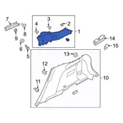 Interior Quarter Panel Trim Load Compartment