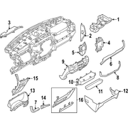 Instrument Panel Side Cover Finish - Right MULTI FUNCTION DISPLAY 15