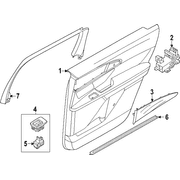 Applique Door Trim Panel - Left, Rear