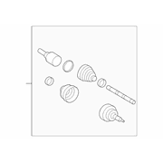Cv Axle Shaft - Right, Front, Upper