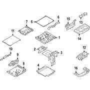Console Armrest Centre Cover And Pad (Raptor Series)