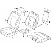 Seat Cushion Foam Pad <br>Foam for Adjust Duct Side air bag (XL, XLT)
