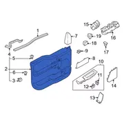 Door Interior Trim Panel - Left, Rear 18 Radio Speakers (BEV)