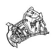 Suspension Strut Tower Fender Apron - Right, Front