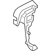 Door Lock Rod Cover Shield - Right, Front