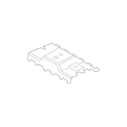 Seat Track Bracket Mounting Plate - Front