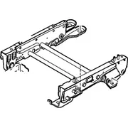 Seat Frame Cushion And Spring Track - Rear