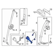 Seat Belt - Right, Rear