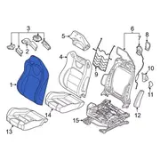 Seat Back Cushion Cover - Left, Front (GT, GT Feature Car)