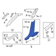 Door Pillar Post Trim Set