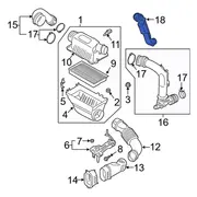 Engine Air Intake Hose - 3.0L
