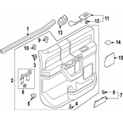 Door Interior Trim Panel - Rear