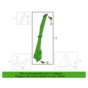 Belt Seat <br>Seat Lap and Shoulder Fender bracket Retractor
