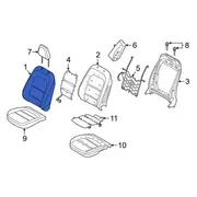 Seat Back Cushion Cover - Left, Front