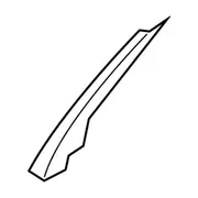 Door Window Molding - Left, Rear